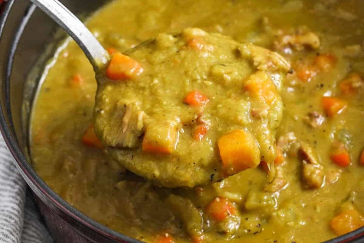 Velvety Split Pea Soup: Naturally Creamy, No Immersion Blender